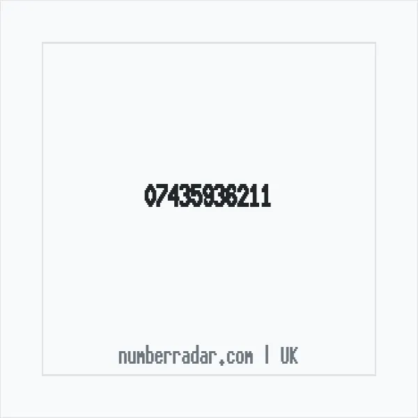 Reverse number check for +44 7435 936211 — who called me?