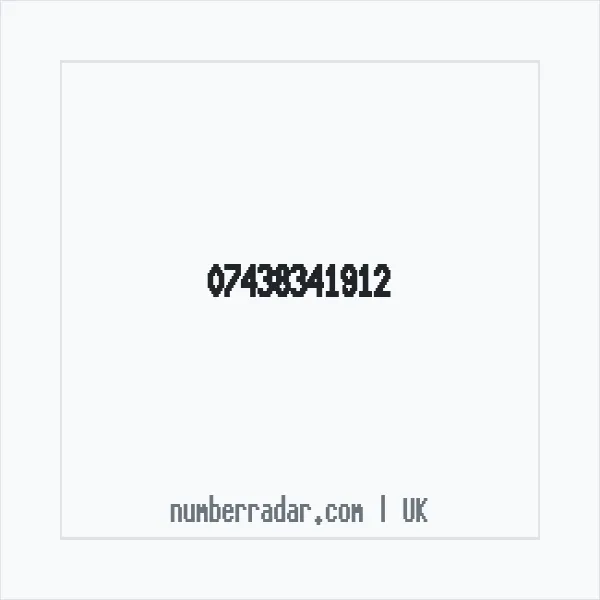 Reverse number check for +44 7438 341912 — who called me?
