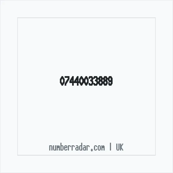 Reverse number check for +44 7440 033889 — who called me?