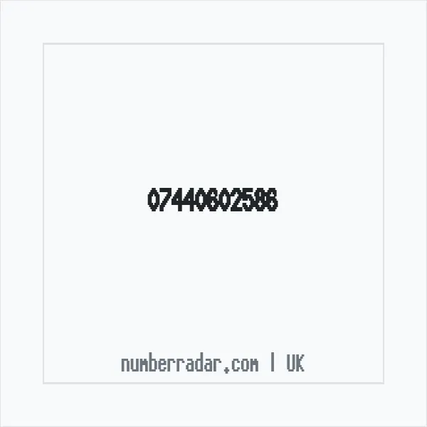Reverse number check for +44 7440 602586 — who called me?