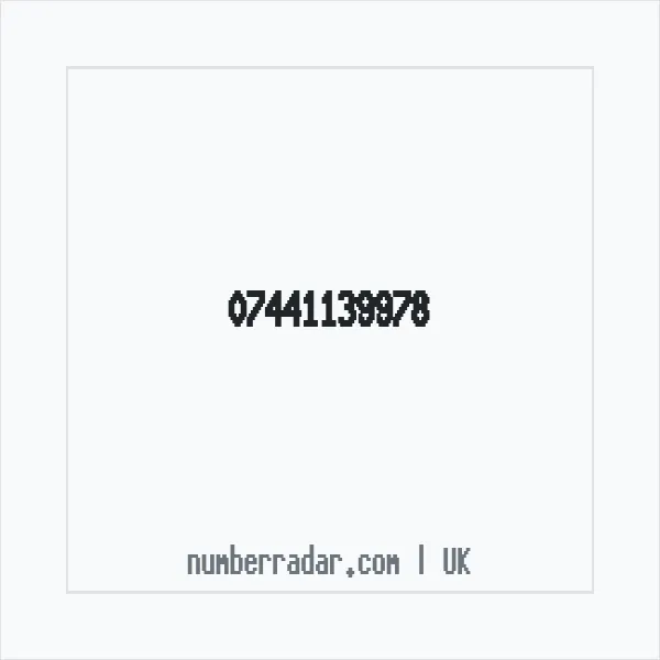 Reverse number check for +44 7441 139978 — who called me?