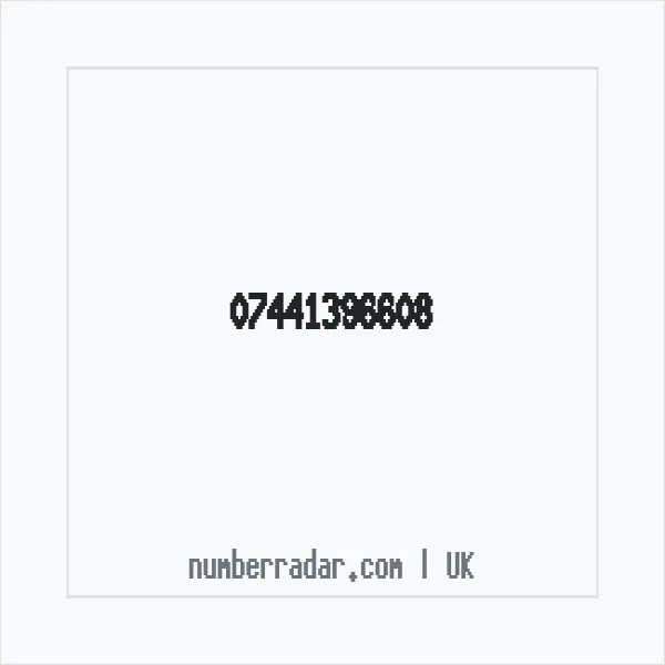 Reverse number check for +44 7441 396608 — who called me?
