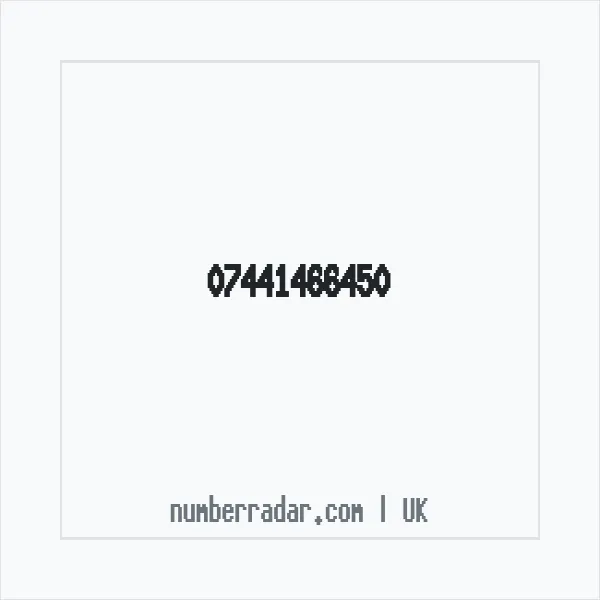 Reverse number check for +44 7441 466450 — who called me?