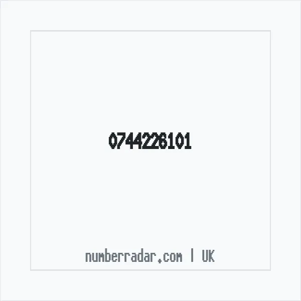 Reverse number check for +44 744226101 — who called me?