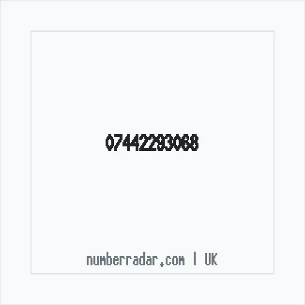 Reverse number check for +44 7442 293068 — who called me?