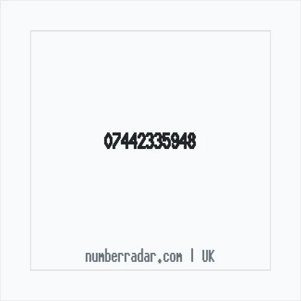 Reverse number check for +44 7442 335948 — who called me?