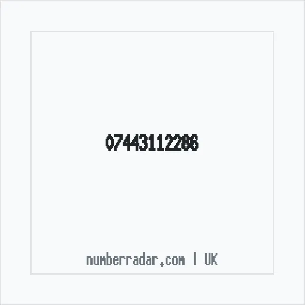 Reverse number check for +44 7443 112286 — who called me?