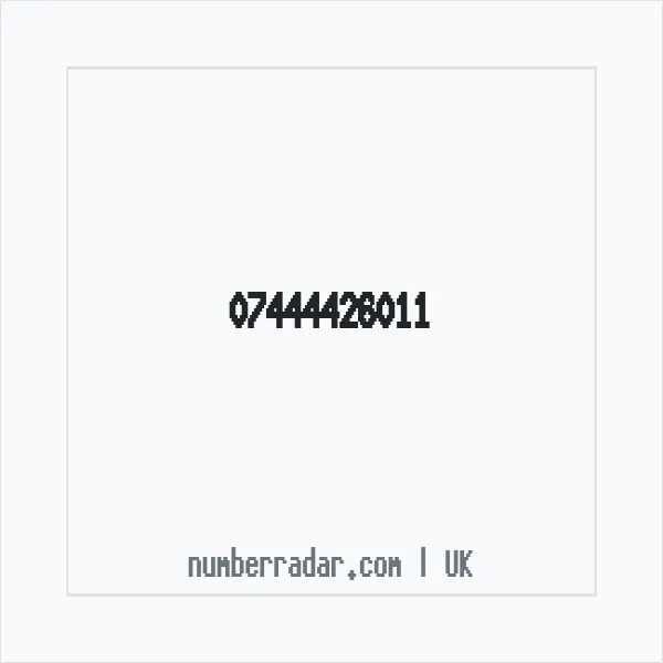 Reverse number check for +44 7444 426011 — who called me?