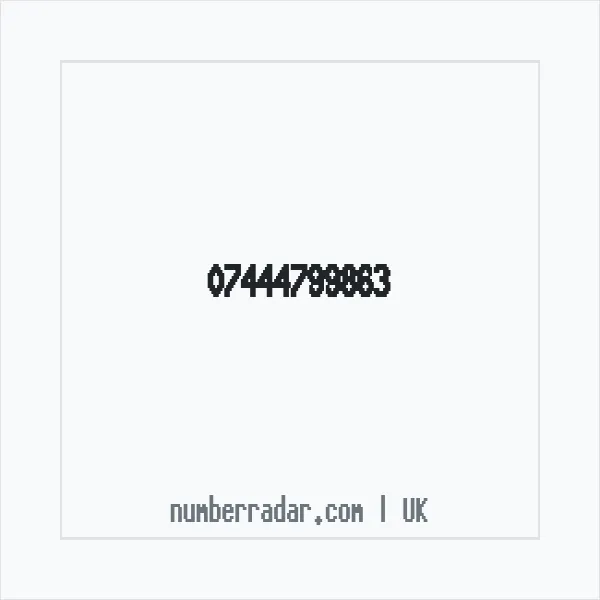 Reverse number check for +44 7444 799863 — who called me?