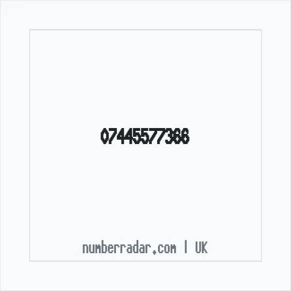 Reverse number check for +44 7445 577366 — who called me?