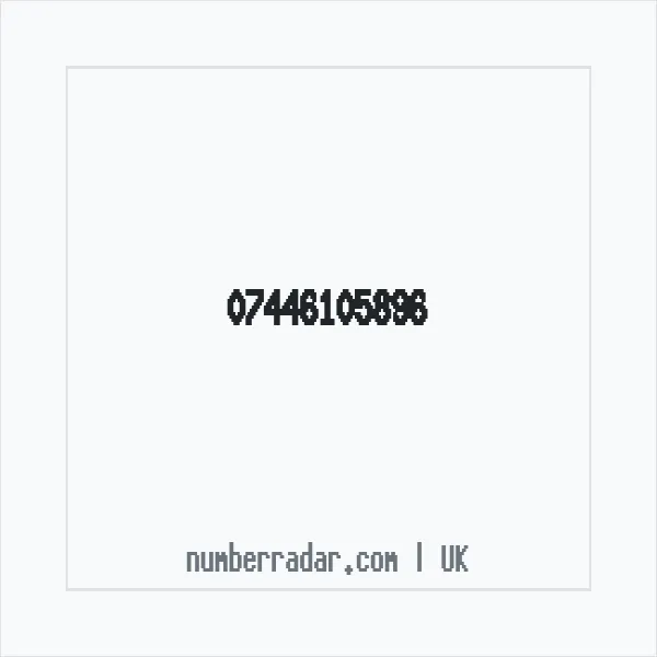 Reverse number check for +44 7446 105896 — who called me?