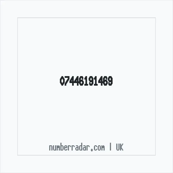 Reverse number check for +44 7446 191469 — who called me?