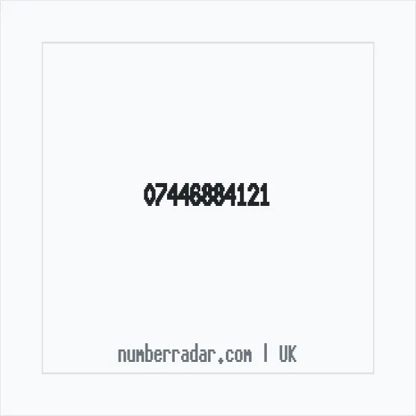 Reverse number check for +44 7446 884121 — who called me?