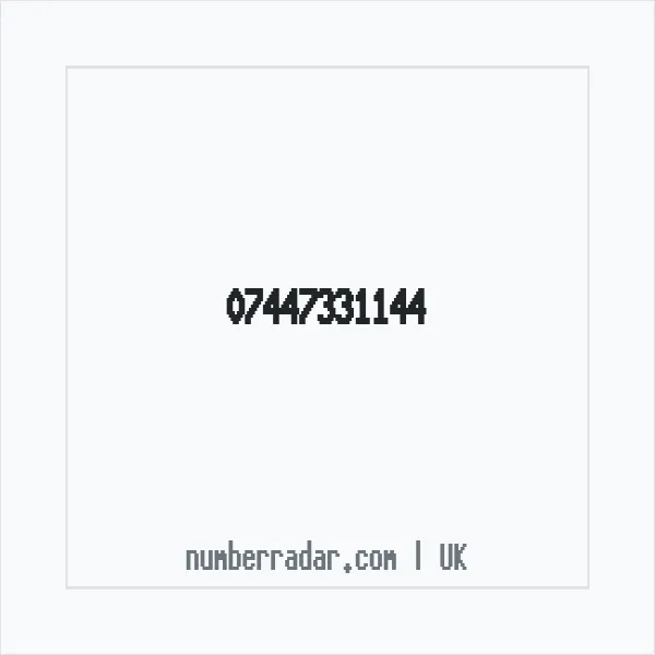 Reverse number check for +44 7447 331144 — who called me?