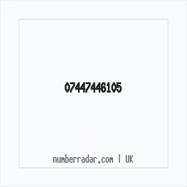 Reverse number check for +44 7447 446105 — who called me?