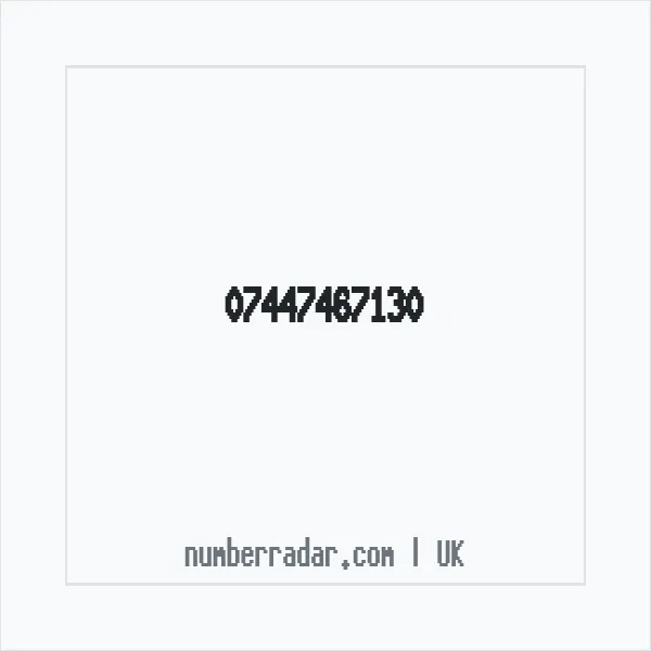 Reverse number check for +44 7447 467130 — who called me?