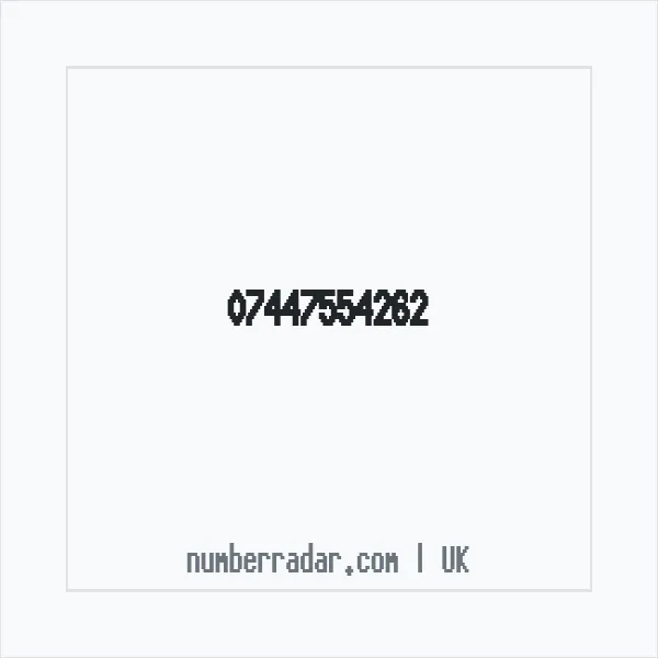 Reverse number check for +44 7447 554262 — who called me?