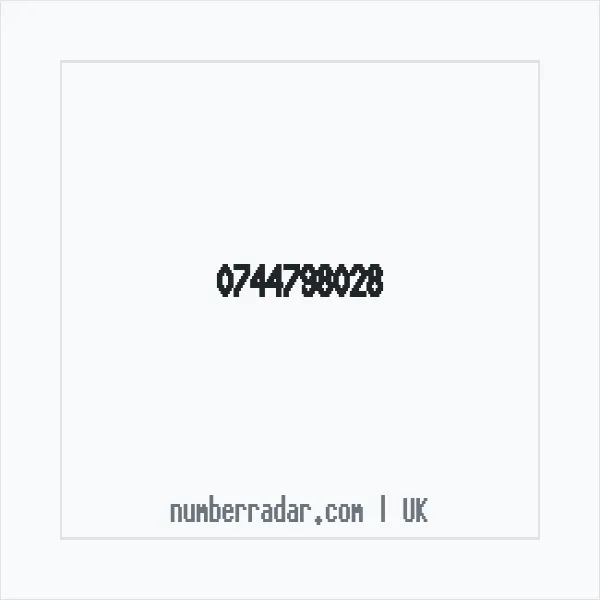 Reverse number check for +44 744798028 — who called me?