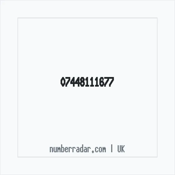 Reverse number check for +44 7448 111677 — who called me?