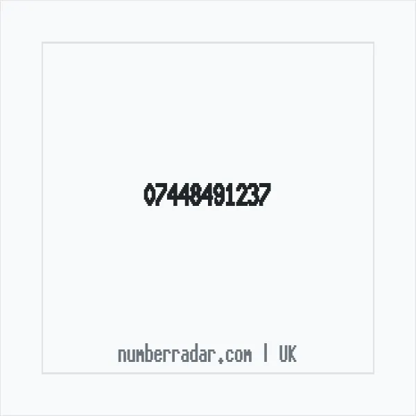 Reverse number check for +44 7448 491237 — who called me?