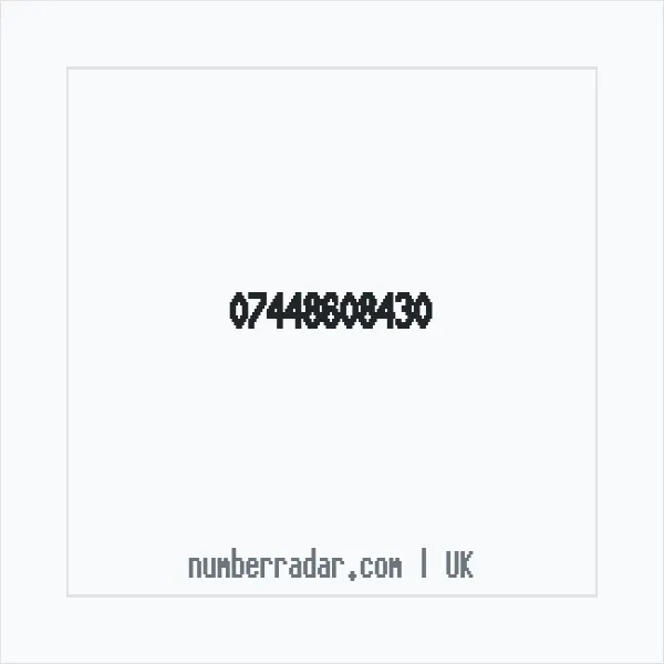 Reverse number check for +44 7448 608430 — who called me?