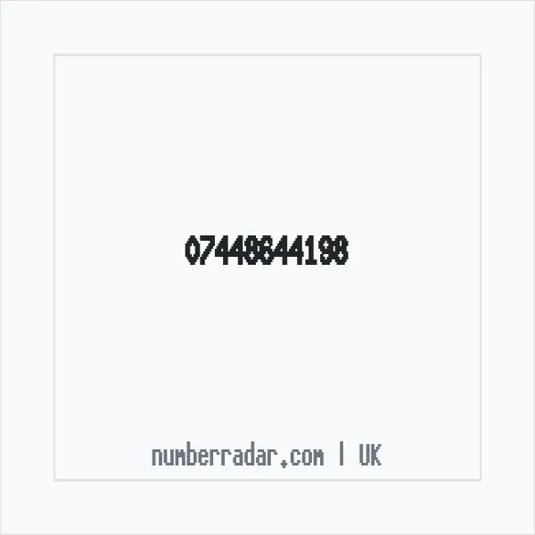 Reverse number check for +44 7448 644198 — who called me?
