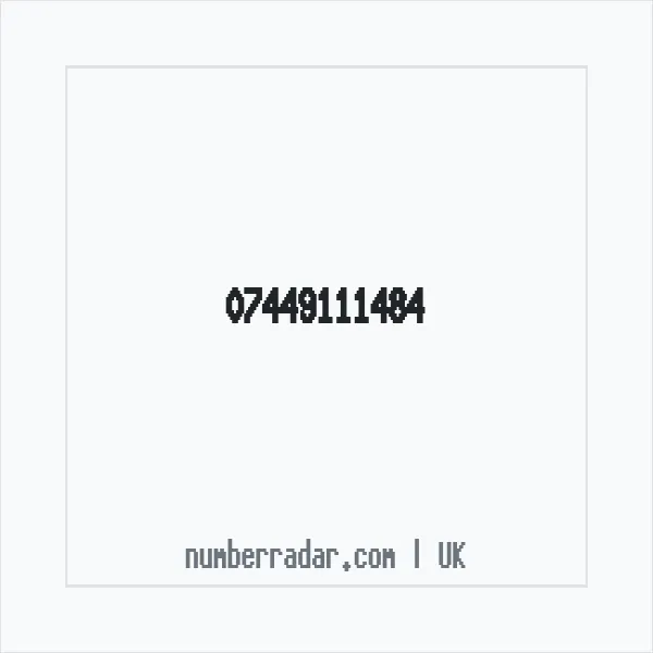 Reverse number check for +44 7449 111484 — who called me?