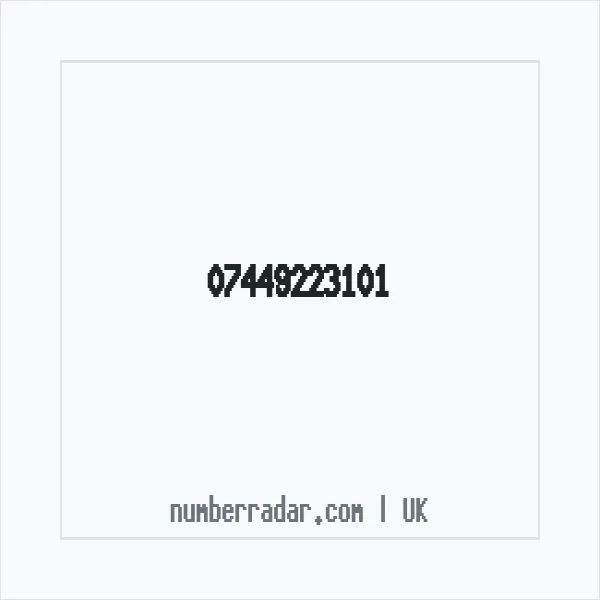 Reverse number check for +44 7449 223101 — who called me?