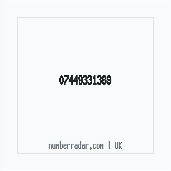 Reverse number check for +44 7449 331369 — who called me?