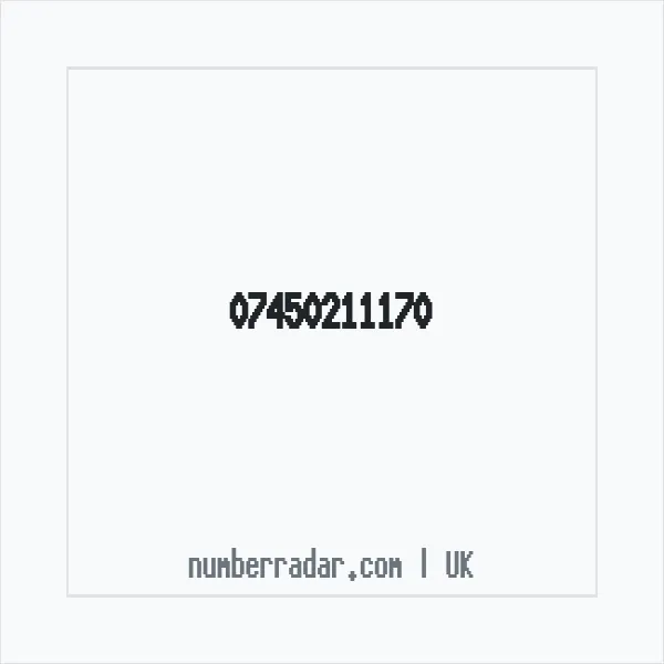 Reverse number check for +44 7450 211170 — who called me?
