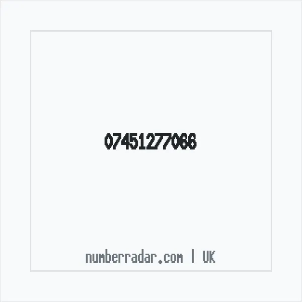 Reverse number check for +44 7451 277066 — who called me?