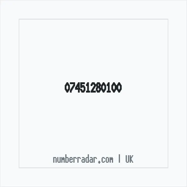 Reverse number check for +44 7451 280100 — who called me?