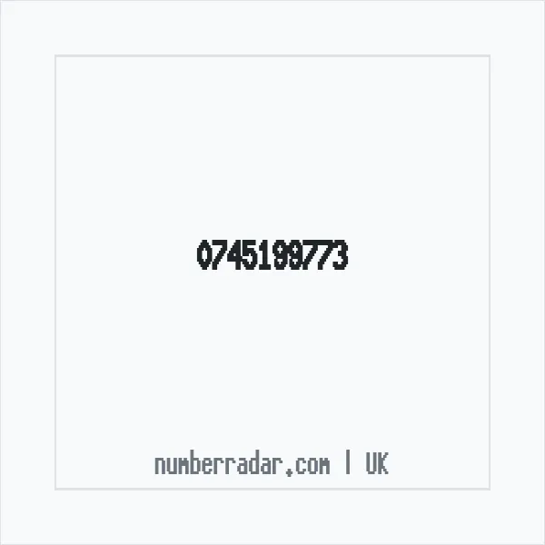 Reverse number check for +44 745199773 — who called me?