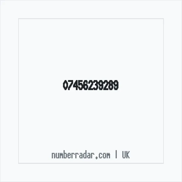 Reverse number check for +44 7456 239289 — who called me?
