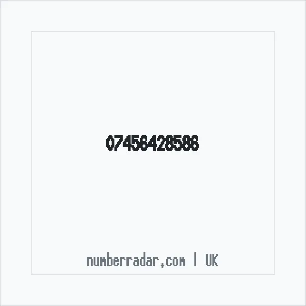 Reverse number check for +44 7456 428586 — who called me?