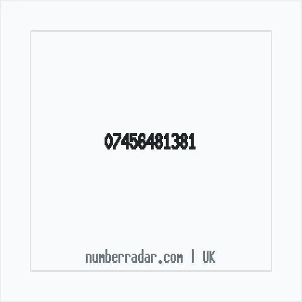 Reverse number check for +44 7456 481381 — who called me?