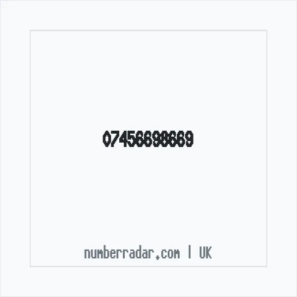 Reverse number check for +44 7456 698669 — who called me?
