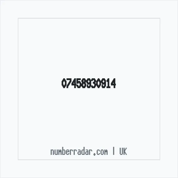 Reverse number check for +44 7458 930914 — who called me?