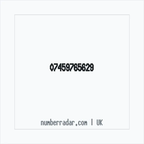 Reverse number check for +44 7459 765629 — who called me?