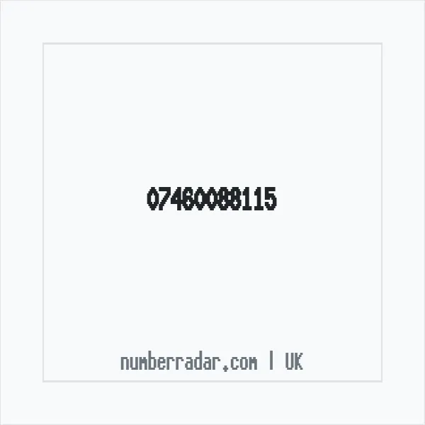 Reverse number check for +44 7460 088115 — who called me?