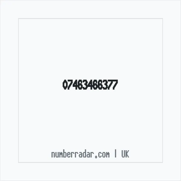 Reverse number check for +44 7463 466377 — who called me?