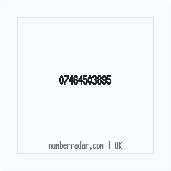 Reverse number check for +44 7464 503895 — who called me?