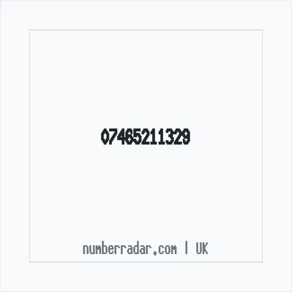 Reverse number check for +44 7465 211329 — who called me?