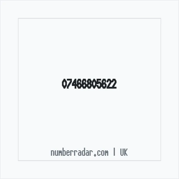 Reverse number check for +44 7466 805622 — who called me?