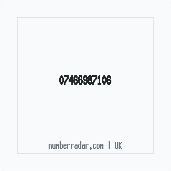 Reverse number check for +44 7466 987106 — who called me?