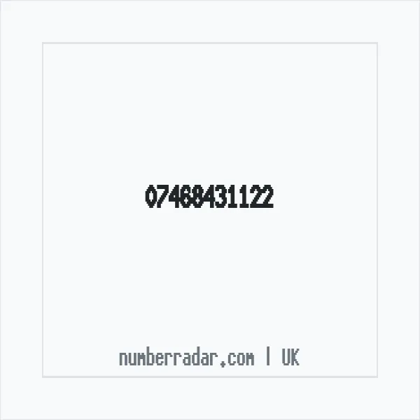 Reverse number check for +44 7468 431122 — who called me?