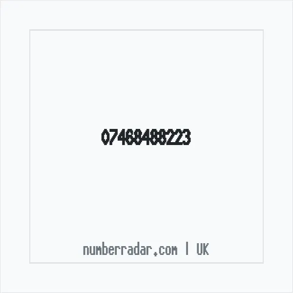 Reverse number check for +44 7468 488223 — who called me?