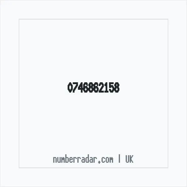 Reverse number check for +44 746862158 — who called me?