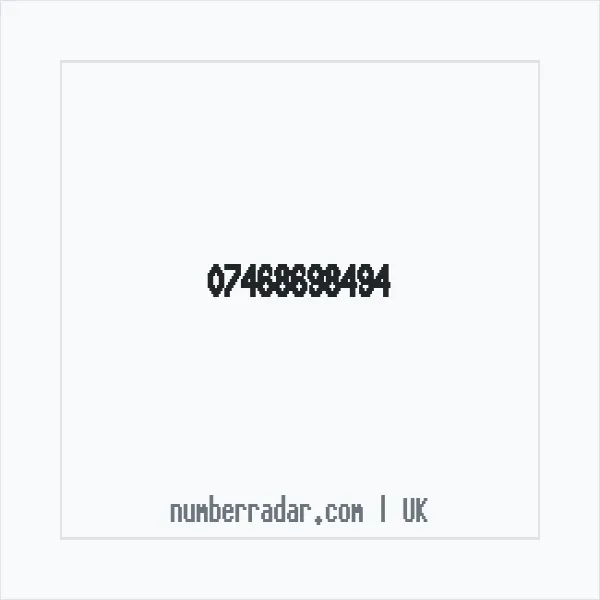 Reverse number check for +44 7468 698494 — who called me?