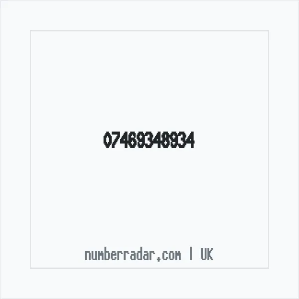 Reverse number check for +44 7469 348934 — who called me?